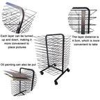 Air-Dry Easel,Desktop Art Drying and Display Rack for Classroom Painting Crafts Storage