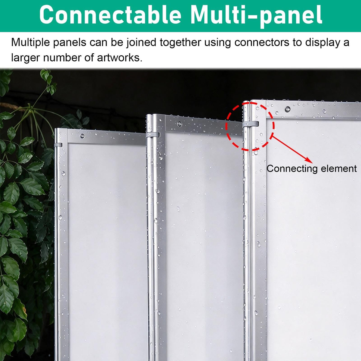 1 3 5 7 Pack Freestanding Artwork Exhibition Rack with Wire Rope/ Hooks