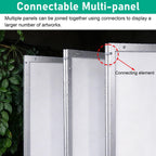Aluminum Art Display Panels Floor Standing Art Show 64 72 80 88 96 in Tall