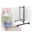 40-Layer Mobile Art Drying Rack for Classroom Painting & Crafts A3 Size - Space-Saving Perfect for Edun & School Use Ideal for 8K Canvas Boards