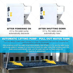 Airbrush Spray Booth with Waterfall Spray, Touch Control, Dual Filtration, 2200 L/H Flow, 3 LED Lights, Airflow Suction 1480m³/H for DIY Art Crafts Model Making