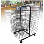 Sturdy Art Drying Rack for Classroom & Home Use - Metal Art Stand with Swivel Wheels Ideal for Painting Crafts Canvas Board Display & Art Studio nization