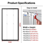SARKEY Freestanding Display Racks, Folding Painting Exhibition Shelf, Movable Metal Advertising Stand, Publicity Work Holder, for Art Gallery, Craft Fair, Booth(8pcs,60x150cm/23.6x59in)