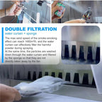 Water Curtain Airbrush Spray Booth, Touch Control with Waterfall Exhaust System – 3 Color LED Lights, Ideal for DIY Art, Crafts, Models, Cakes, and Nails