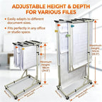 Adjuble le Ding STO Rack - Versatile Document nizer for Art Supplies, Office Files, and Craft Materials - Space-Saving Design for Home & Office Use