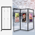 SARKEY Movable Folding Display Rack, Painting Show Stand, Poster Holder, Portable Art Publicity Display Board, Advertising Partition, for Art Gallery, Craft Fair, Booth(5pcs,100x250cm/39.4x98.4in)