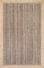 9' x 12' Jute Runner Rug | Inner Gray Crafted Setting Warm