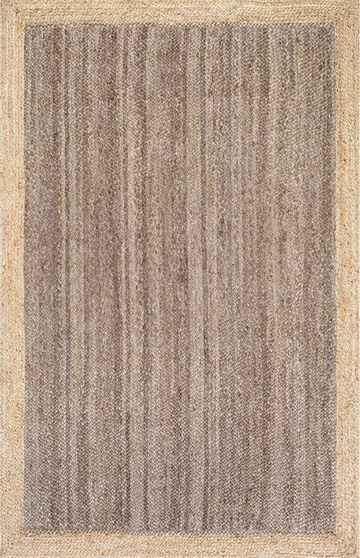 9' x 12' Jute Runner Rug | Inner Gray Crafted Setting Warm