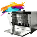 Water Curtain Airbrush Spray Booth, for DIY Art, Crafts, Model，with Water Curtain and Exhaust System, 2200 L/H Flow & Airflow Suction Max 1480m³/H, 32 * 48 Cm Workbench with 3 Led Lights