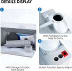 Airbrush Spray Booth Kit with LED Light, Portable Paint Booth for Crafts, Compact Airbrush Station for Cake and T-Shirt Painting, Hobby and Art Projects