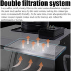 Airbrush Spray Booth with Led Lights & Exhaust,58cm Craft Table for Model Painting,Art Projects and Hobbyists Ideal for Art Projects & Hobbyists (22.8in Long)