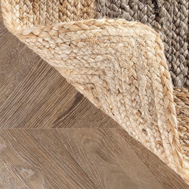9' x 12' Jute Runner Rug | Inner Gray Crafted Setting Warm