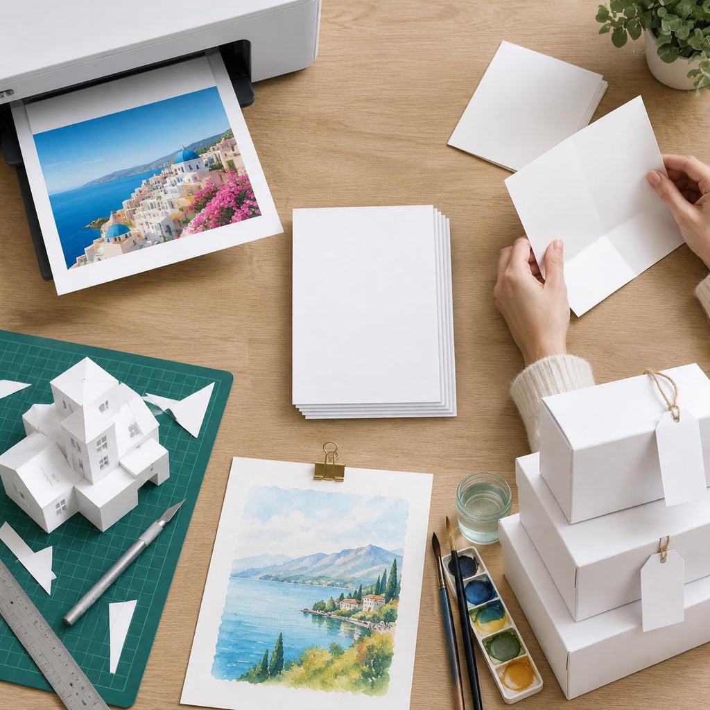 White Cardstock Paper, Art Craft Paper, Full Sheet 300G/5 sheets