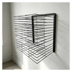 Wall-Mounted Art Drying Rack for Paintings and Crafts, Sturdy Steel Construction with Foldable Shelves, Ideal for A3 Paper and Efficient Airflow, Perfect for Art Studios and Classrooms