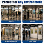 5 Panle Movable Folding Display Rack for Painting/ Art/ Craft Exhibition
