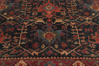 8x10 ft Rectangular Hand Tufted Handmade 100% Wool Arts & Crafts Oriental Area Rug Dark Blue,Wine Color Indoor Rug for Living Room, Kitchen, Bedroom, Home Office, Dining Room