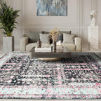 9'4''x12'11'' Hand Knotted Arts & Crafts 100% Wool Indo Oushak Traditional Oriental Area Rug Black,Gray Color