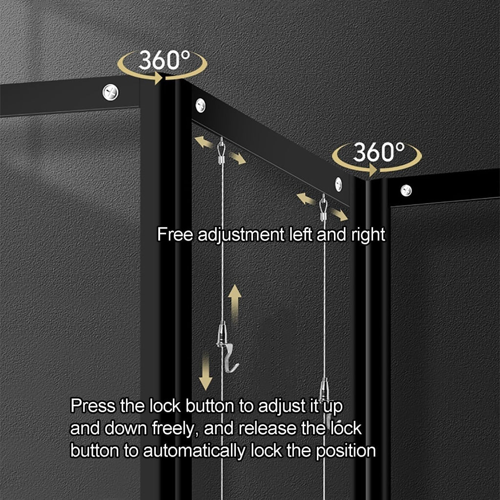 SARKEY Movable Folding Display Rack, Painting Show Stand, Poster Holder, Portable Art Publicity Display Board, Advertising Partition, for Art Gallery, Craft Fair, Booth(5pcs,100x250cm/39.4x98.4in)