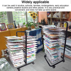 Air-Dry Easel,Desktop Art Drying and Display Rack for Classroom Painting Crafts Storage