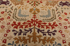8x10 Hand Tufted Hand Made 100% Wool Arts and Craft Transitional Oriental Area Rug Beige,Blue Color