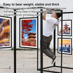 SARKEY Movable Folding Display Rack, Painting Show Stand, Poster Holder, Portable Art Publicity Display Board, Advertising Partition, for Art Gallery, Craft Fair, Booth(5pcs,100x250cm/39.4x98.4in)