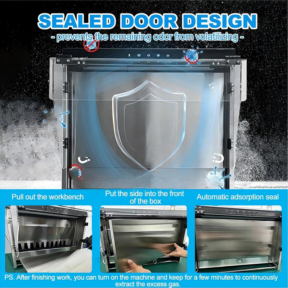 Airbrush Spray Booth Kit with Water Curtain and Extraction Filter for Model Making, Cake Decorating, Nail Art, Pottery, and Craft Projects