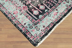 9'4''x12'11'' Hand Knotted Arts & Crafts 100% Wool Indo Oushak Traditional Oriental Area Rug Black,Gray Color