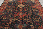8x10 ft Rectangular Hand Tufted Handmade 100% Wool Arts & Crafts Oriental Area Rug Dark Blue,Wine Color Indoor Rug for Living Room, Kitchen, Bedroom, Home Office, Dining Room