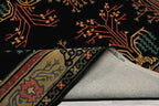 9x12 Black Hand Tufted Wool Oriental Rug Featuring a Traditional Arts & Crafts Pattern