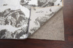 Rug Source Modern Collection 6x10 Art & Craft Area Rug, Hand Knotted Greys & Charcoal All-Over Rug, Oriental Wool & Silk Carpet for Bedroom, Living Room, Dining Room