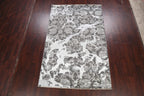 Rug Source Modern Collection 6x10 Art & Craft Area Rug, Hand Knotted Greys & Charcoal All-Over Rug, Oriental Wool & Silk Carpet for Bedroom, Living Room, Dining Room